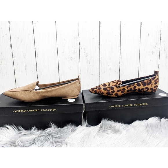 NEW Lulu's Emmy Camel OR Leopard Suede Loafers - Picture 7 of 14